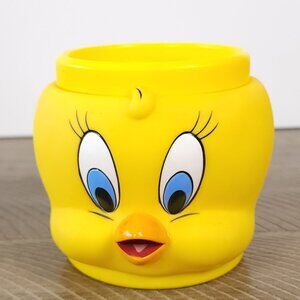 Vintage 1992 Tweety Bird Plastic Mug Looney Tunes